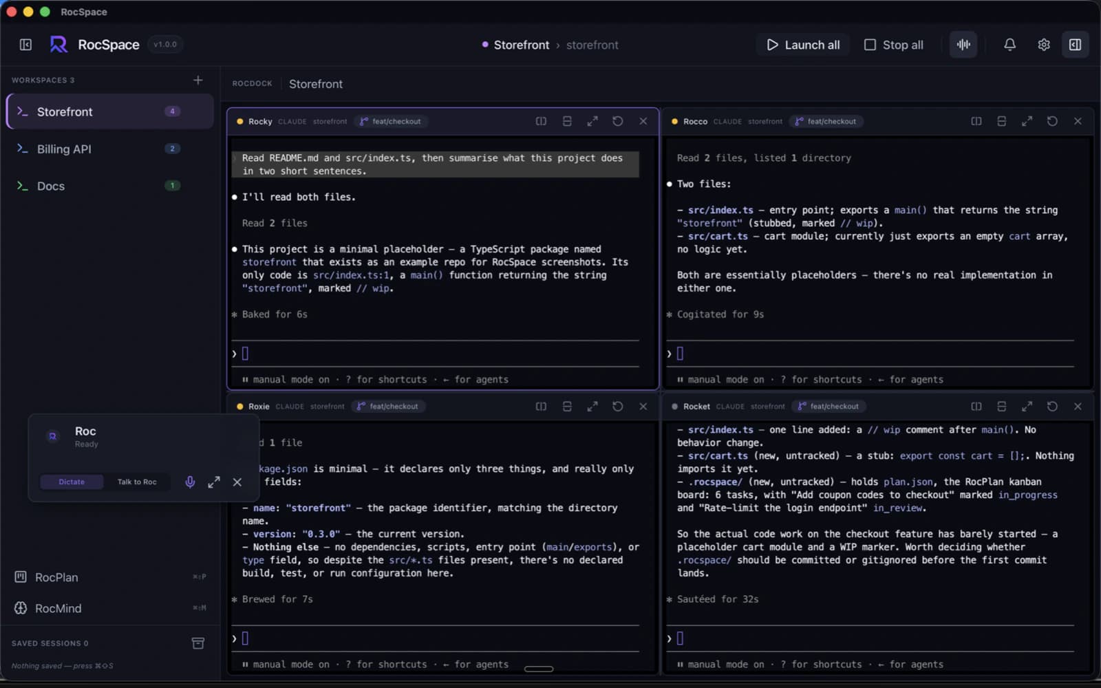 RocSpace screenshot